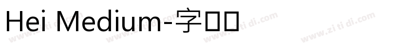 Hei Medium字体转换